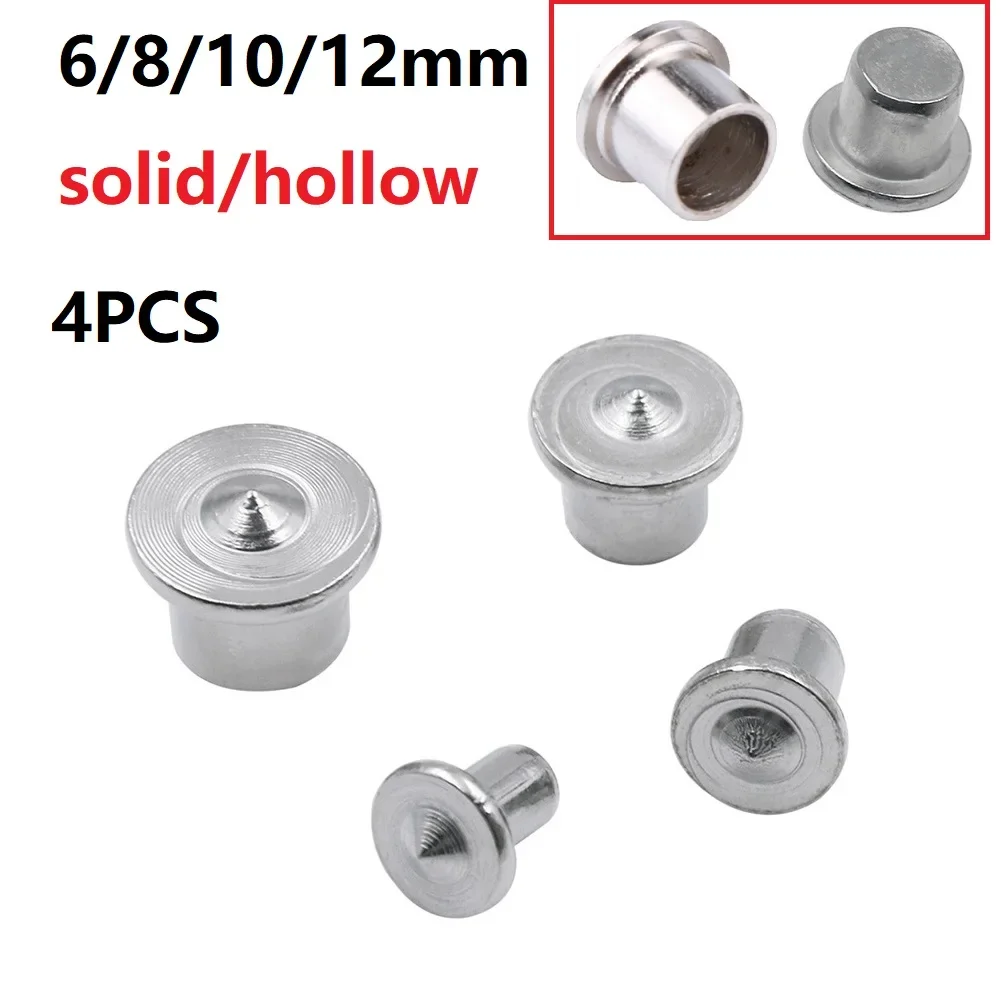 4Pcs Dowel Centre Point 6/8/10/12mm Wood Timber Marker Hole Tenon Center Set Accurate Alignment For Hardwood Softwood Fasteners