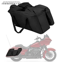 Motocicleta Bagagem Inner Side Malas, Alforje impermeável, Liners Tour Pack, Harley Touring Road King Electra Street Glide Ultra