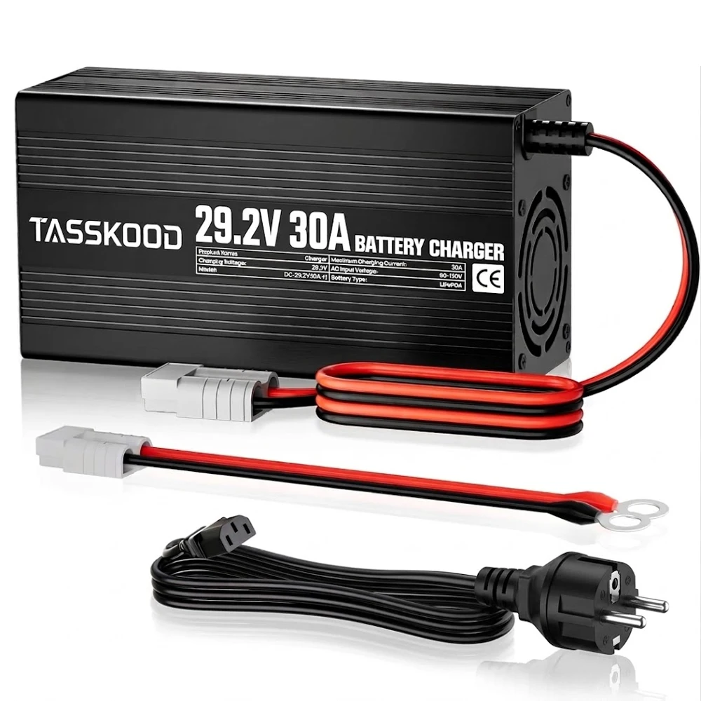 Chargeur de Batterie Intelligent 29.2V 30A AC-DC LiFePO4 Batterie au Lithium Chargeur Intelligent pour Batterie au Lithium fer Phosphate 24Volt 8S