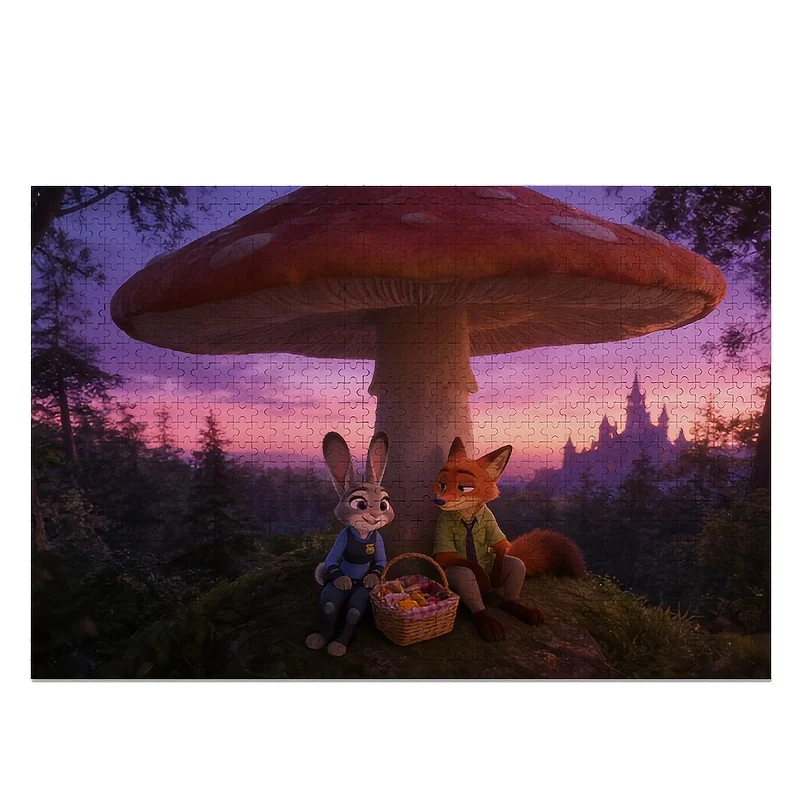 1000 قطعة من ألغاز ملصق ديزني زوتوبيا جودي آند نيك وايلد - والنشاط العائلي الممتع، والفيلم، ولعبة عيد الميلاد، وديكور الغرفة لـ & (/) -