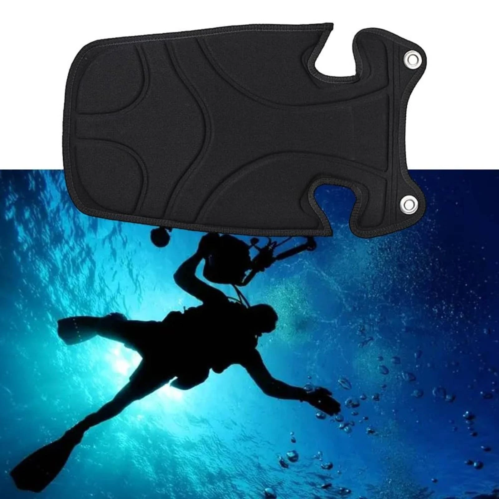 Diving Diving Back Plate Pad Comfortable Support Diving Backplate Pad Diving Back Cushion Quick Drying Dive Gear 10 Mm Thick view 2