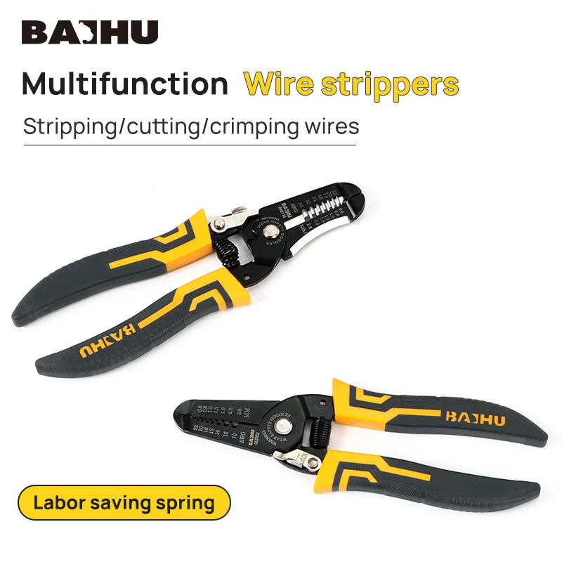 Wire Pliers Multifunctional Electrician Peeling Household Network Cable Wire Stripper Puller Stripper Tools