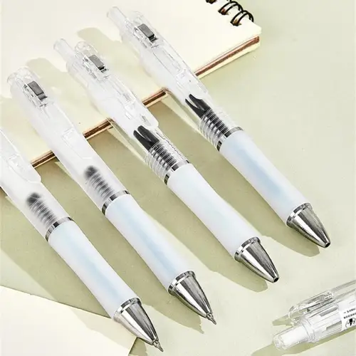 저중력 젤 펜, 충격 방지 구조, 부드러운 더블 볼 펜촉, 대용량, 낮은 무게 중심, 빠른 건조 잉크 젤 펜 