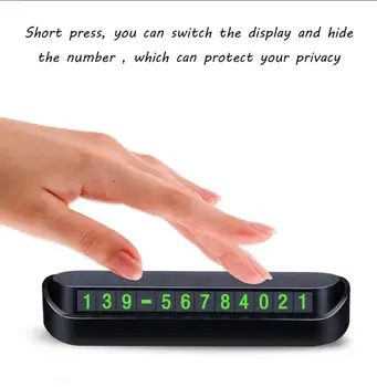 汽車電話號碼卡 臨時停車卡牌 電話號碼 停車場停車標誌 汽車配件 汽車裝飾 13x2.5厘米 8 最佳銷售 停車電話號碼 - №6