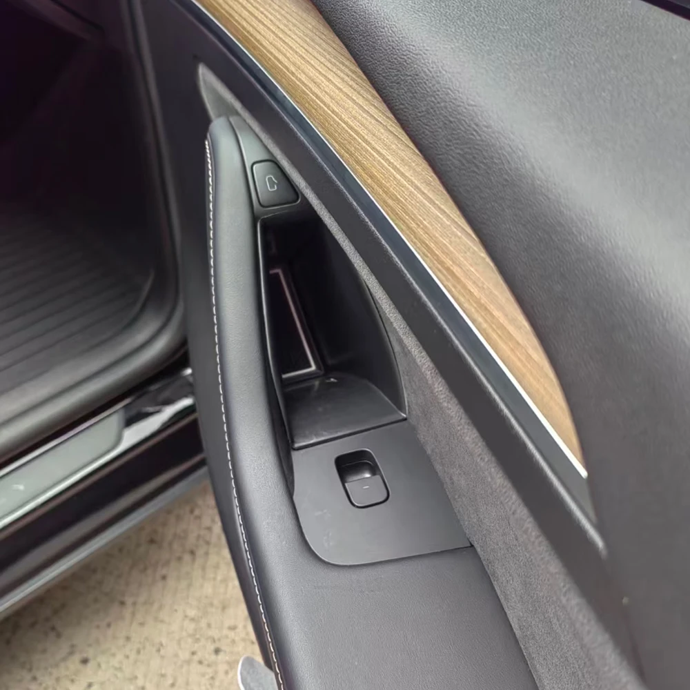 Autotürgriff-Aufbewahrungsbox für Tesla Model 3 2017-2024 Model Y 2020-2024 Innengriff-Organizer Handyhalter Zubehör – Detail 3