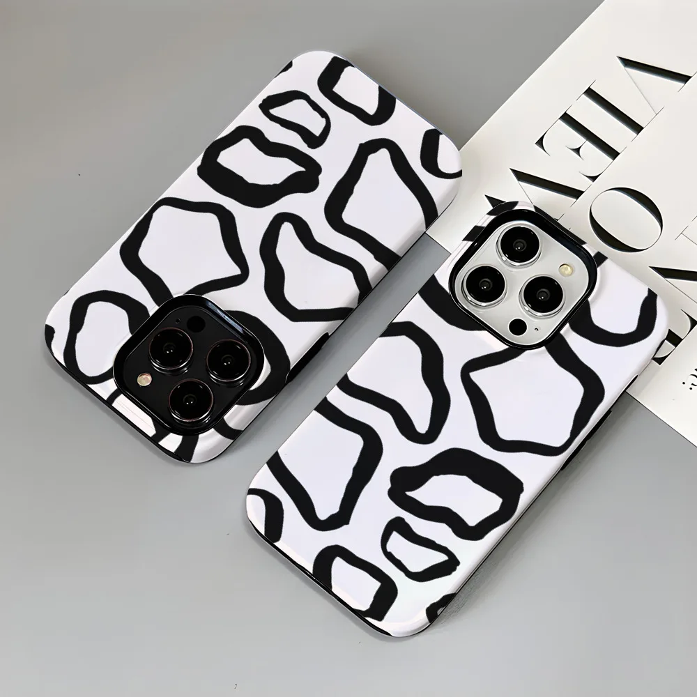 Irregular Circle Phone Case Suitable For Iphone 16 Fashion Iphone 15 Minimalist Iphone 17 Anti Drop Phone Case