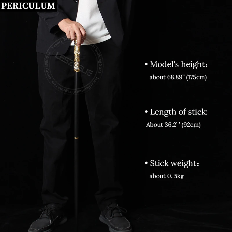 عصا المشي الفاخرة الذهبية والفضية 5 ألوان برونزية سوداء أنيقة عتيقة قابلة للفصل للرجال والسيدات إكسسوارات الحفلات العصرية