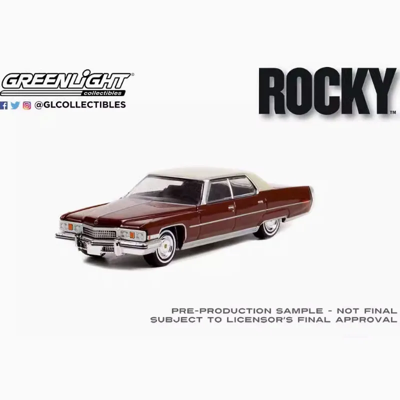

Greenlight Diecast 1:64 1973 Cadi Sedan Deville Alloy Simulation Car Model Static Collection Decorated Holiday Souvenir Gift
