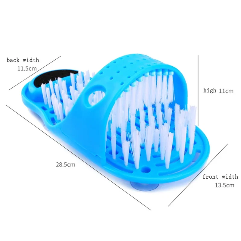 Plastic Bath Shower Feet Massage Slippers Bath Shoes Brush Pumice Stone Foot Scrubber Spa Shower Remove Dead Skin Foot Care Tool