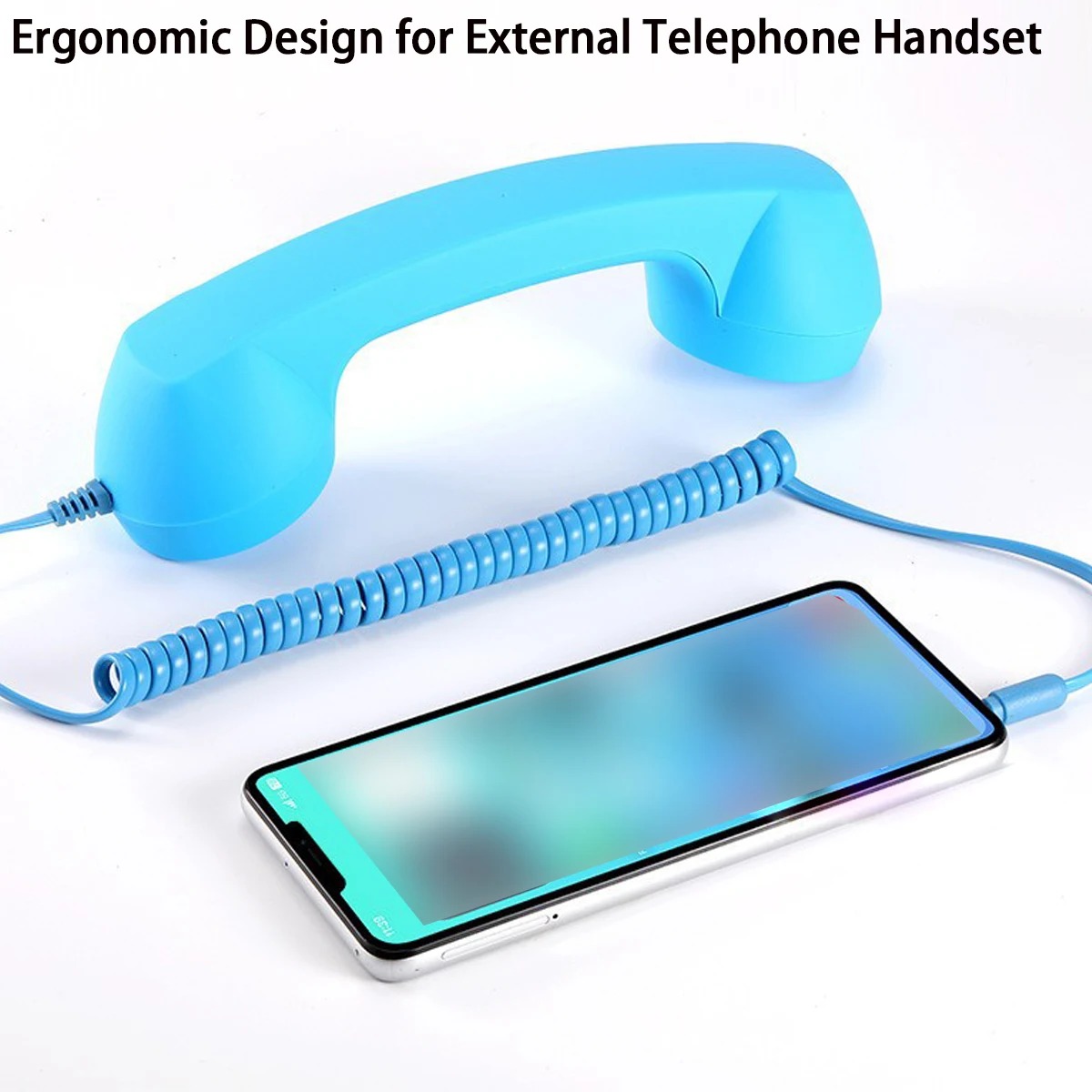 3,5 mm Retro-Telefon-Telefonempfänger, Handy-Hörer für iPhone/iPad/Samsung PC, tragbarer klassischer Kopfhörer