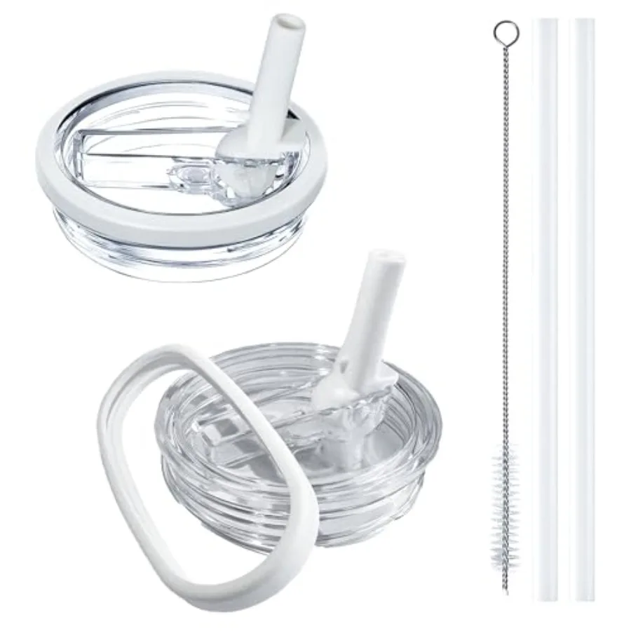 

2 Pack Stanley Lid Replacement 40 oz, with Leak Proof and Flip Straw Lid, Stanley Cup Accessories, for Stanley Quencher H2.0 40