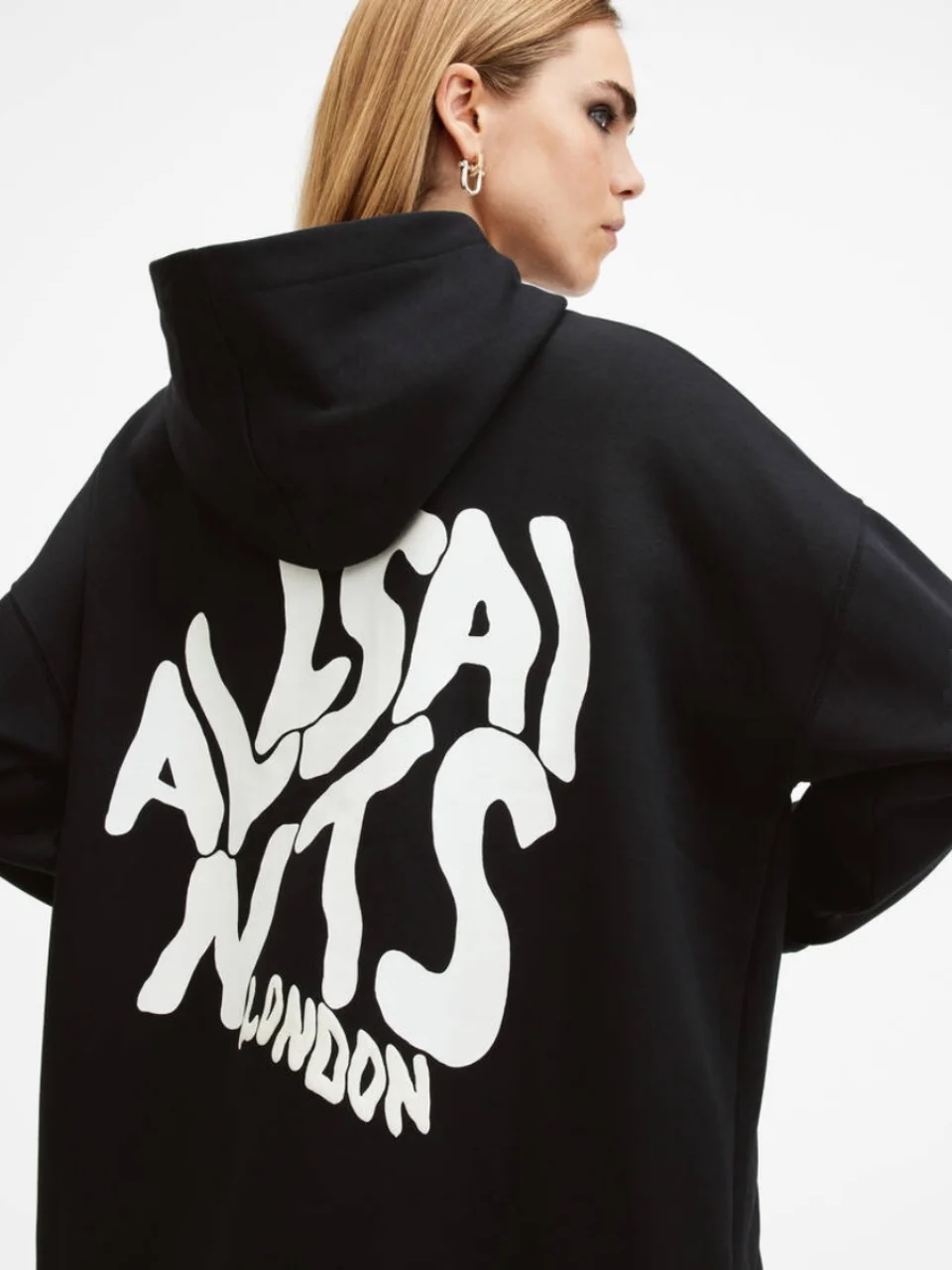 2024年秋 アメリカンレトロ レタープリント パーカー レディース ゆったり カジュアル 多用途 カップル トップス トレンド ロング丈 コットン スウェットシャツ