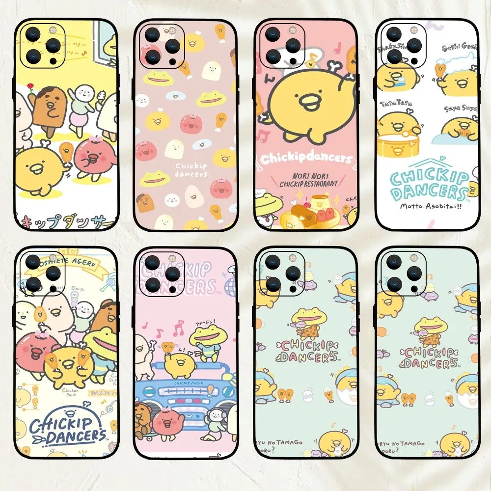 Cute Anime Chickip Dancers  Phone Case For iPhone Mini 11 12 13 14 15 Pro XS Max X Plus SE XR Shell