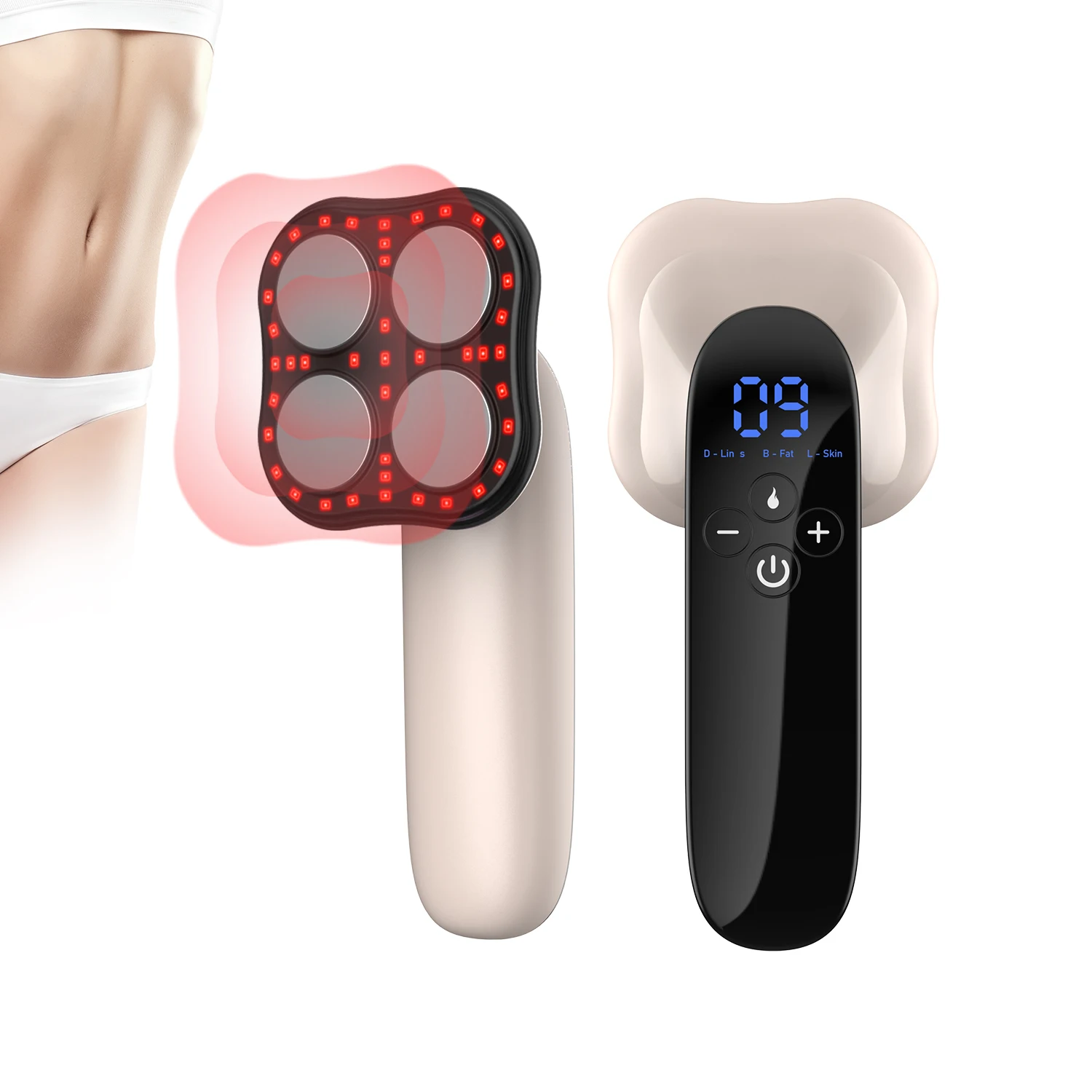 2Pcs Newly upgraded 2nd generation body sculpting instrument Anti-fat and anti-wrinkle Ems phototherapy ultra-thin machine