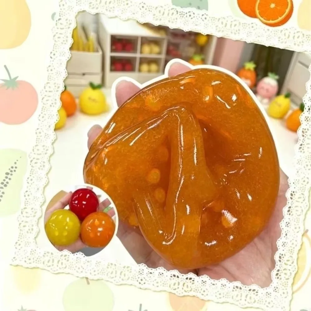 Fidget Fruit Smoothie Design Fruit Ice Squishy Slow Rebound Soft Fruit Slush Squishy Fun Cute Cracking Squishy Party