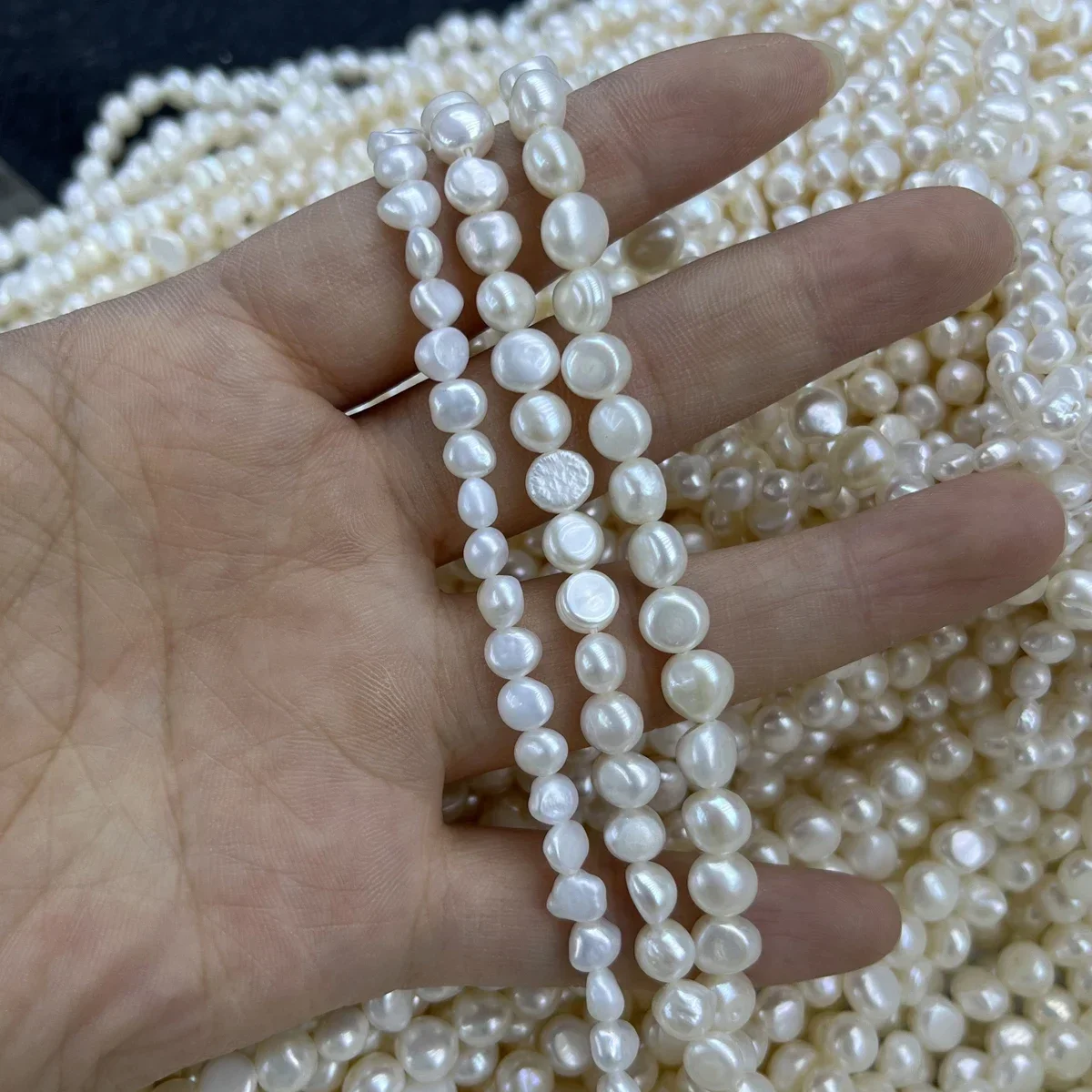 

4-9mm3A Radiant Natural Freshwater Pearls Irregular Bead Jewelry Make DIY Necklace Bracelet Women Gift Wedding Factory Wholesale