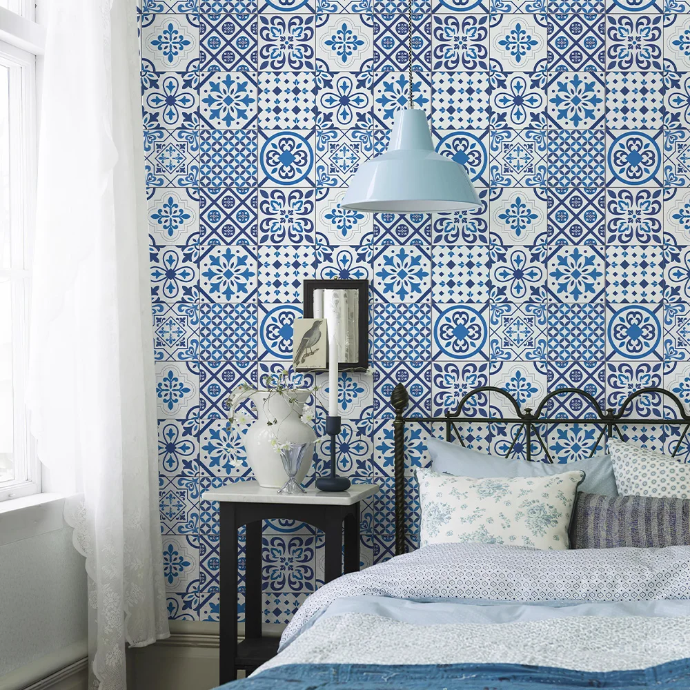 

Geometric Patterns Wallpaper Self-adhesive Waterproof PVC Kitchen Bathroom Wallpapers Removable Peel and Stick Home Decoration