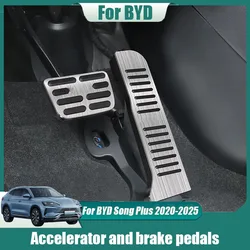 For BYD Song Plus 2020 2022 2023 2024 2025 Accelerator and brake pedals Decorative stickers frame Anti skid pedal Exterior