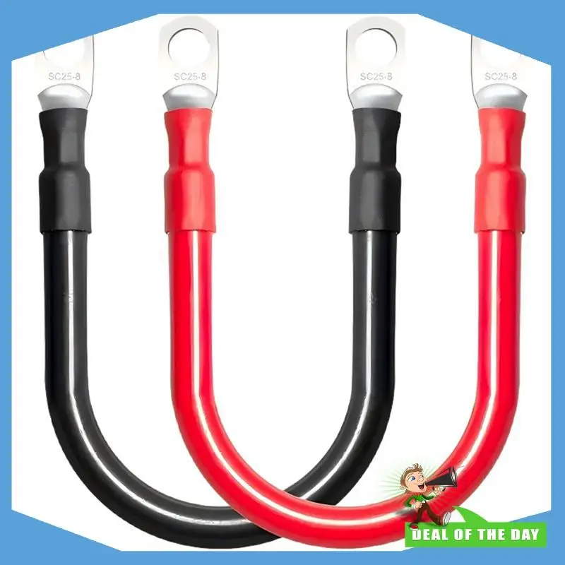 

24-Hour Delivery 6AWG Battery Inverter Cable Set With Terminals 600V Positive And Negative Car Battery Connection Line Cable