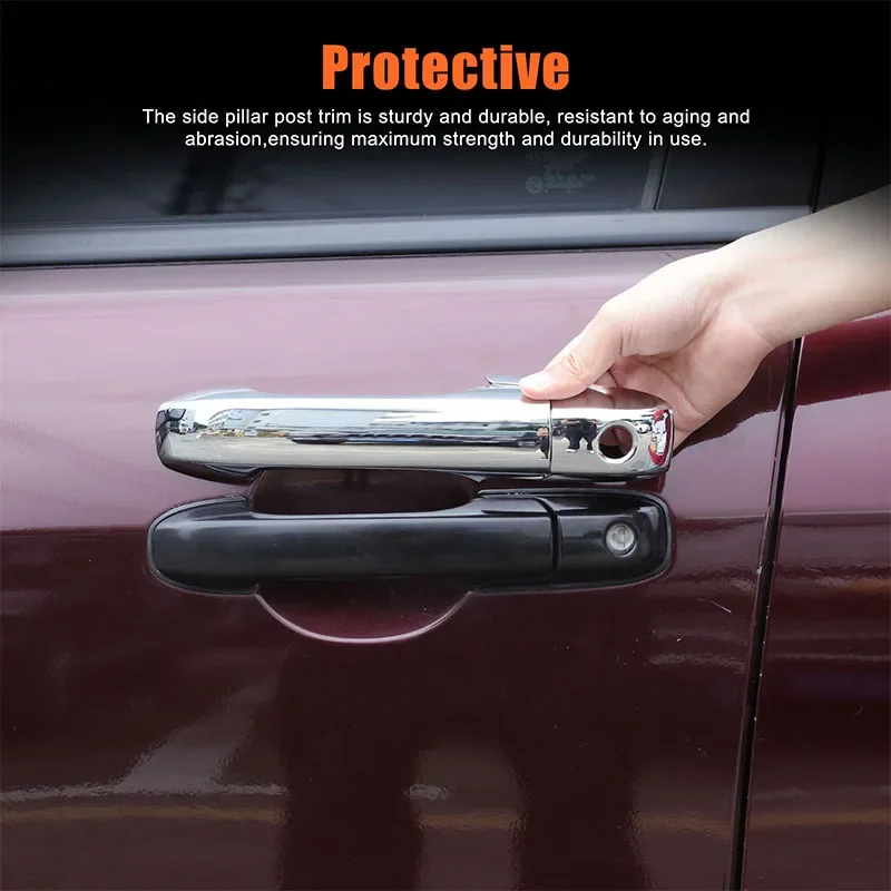 

For Honda Pilot 2003 2004 2005 2006 2007 2008 ABS Silver Car Door Handle Cover Trim Sticker Car Accessories