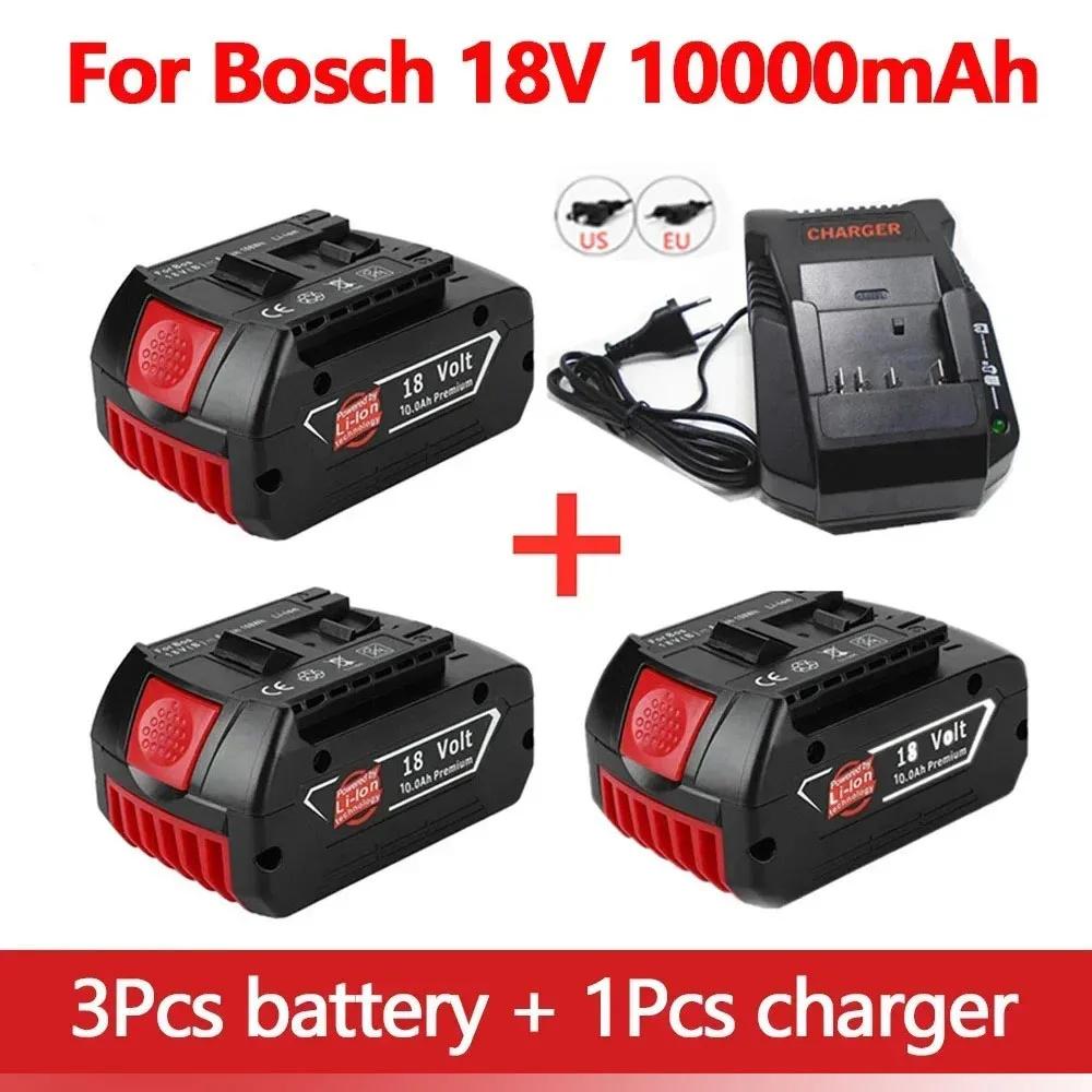 

NEW For BOSCH Authentic 18V 10AH LITHIUM-ION BATTERY GBA 18V 10AH 18V Professional GBA GSR GSB BAT609 BAT618 w/Fuel Guage