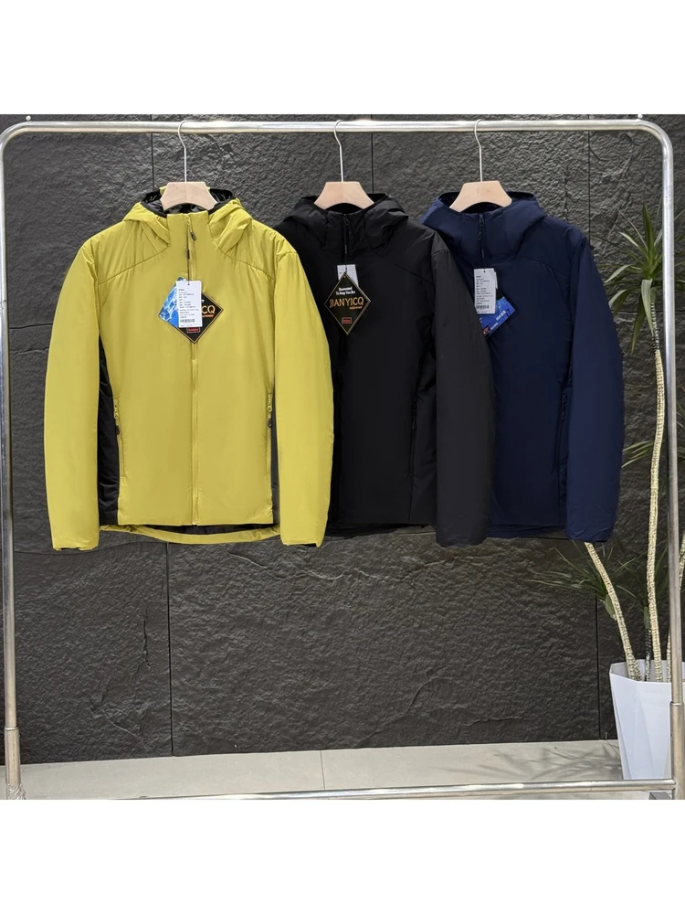 

Outdoor Men's Lightweight Waterproof Warm Sports Cotton Jaet New Winter Faionable Nylon Fabric Stand Fit Long Sve Z...