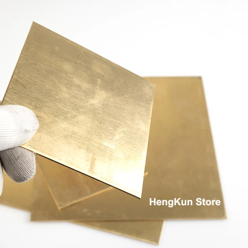 H62 Brass Plate Brass Sheet Processing, DIY Handmade Thickness 0.1/0.2/0.25/0.3/0.4/0.5/0.6/0.8/1/1.2/1.5/2/2.5/3/4/5/6mm