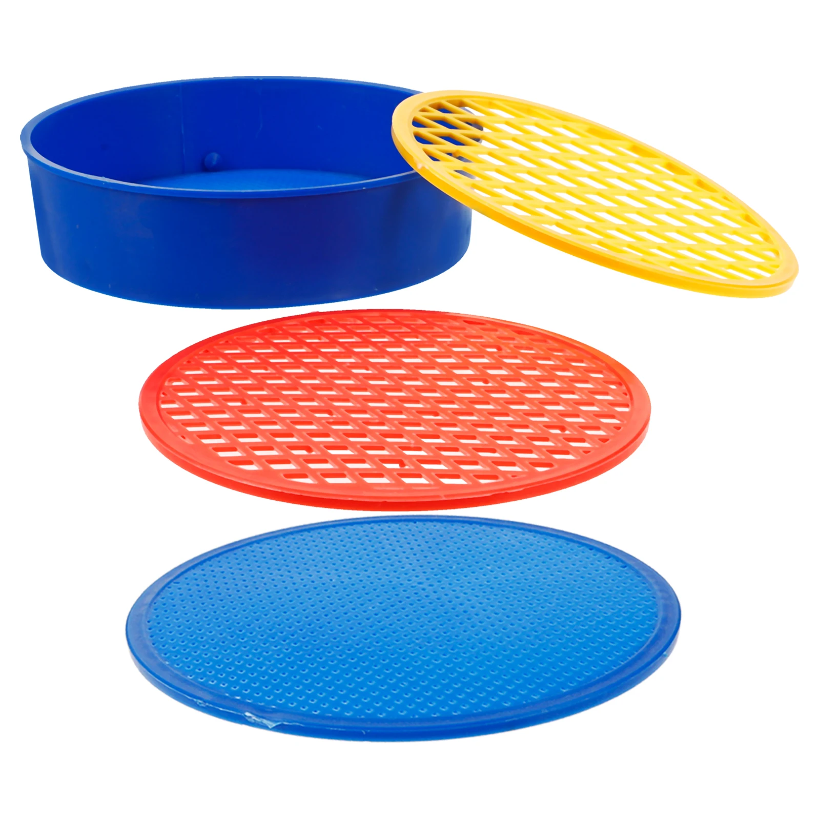 

1 set Soil Sieve 3 Meshes Plastic Sifter for Garden Sand Plastic Sifter Compost Pan Home Rocks Sifters Tool Shovel Spade