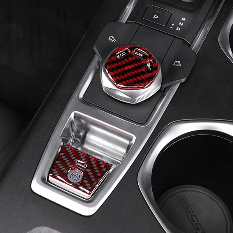 Carbon Pattern for Changan CS55 PLUS 2023 Control Key Decorative Sticker Air Conditioning Knob Cs55plus 2024