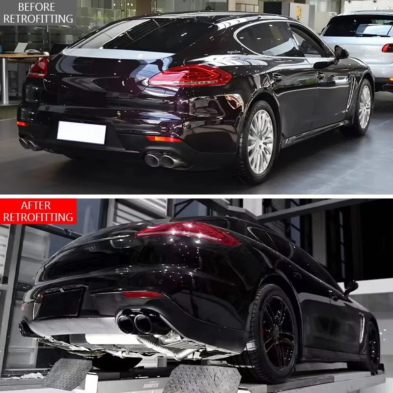2010-2016 970 Car Modification and Upgrade Sports Exhaust System Mid Section and Tail Section Exhaust Pipe Body Kit for Panamera