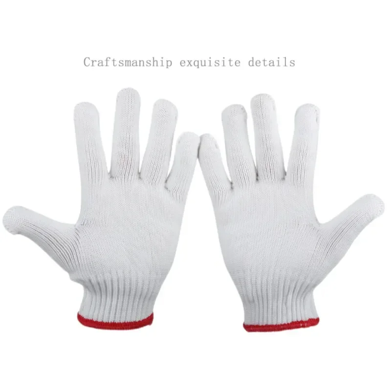 12PCS Car maintenance labor protection gloves cotton thread wear-resistant yarn work gloves wool quality cotton hand socks