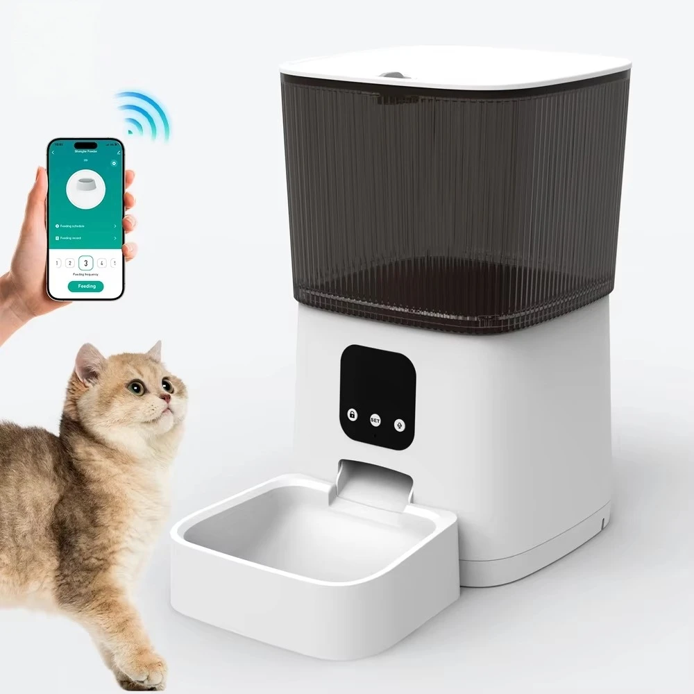

OEM Wholesale Automatic Pat Feeder Dual Power Supply Cat Dog Feeder Smart Wifi Timed Cat Feeder Auto Smart Cat Food Dispenser