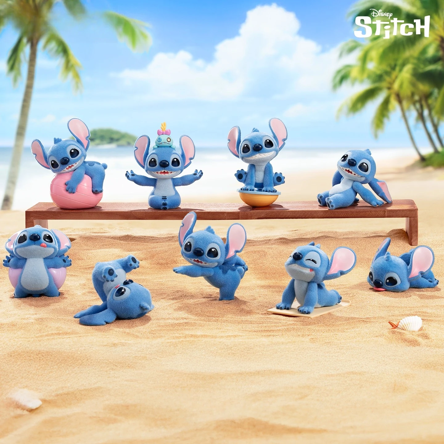 Disney Stitch Yoga Series Blind Box, schattige verzamelfiguren met meerdere poses, bureaudecoratie cadeau, officiële verzamelset