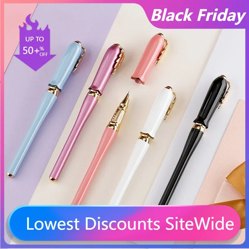 Pimio 986 Fountain Pen Irene Series Women's Office Portable Slim Tip Ink Pen Business Stationery Valentine's Gift Collection