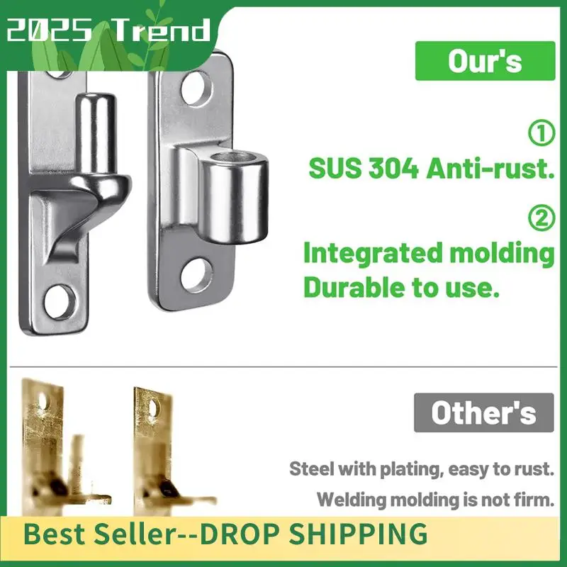 

AD33 HOT Wall Mount Gate Hinges For Farm Gates, Outdoor One-Piece No-Weld Chain Link Fence Parts With 5/8 Hinge Pin