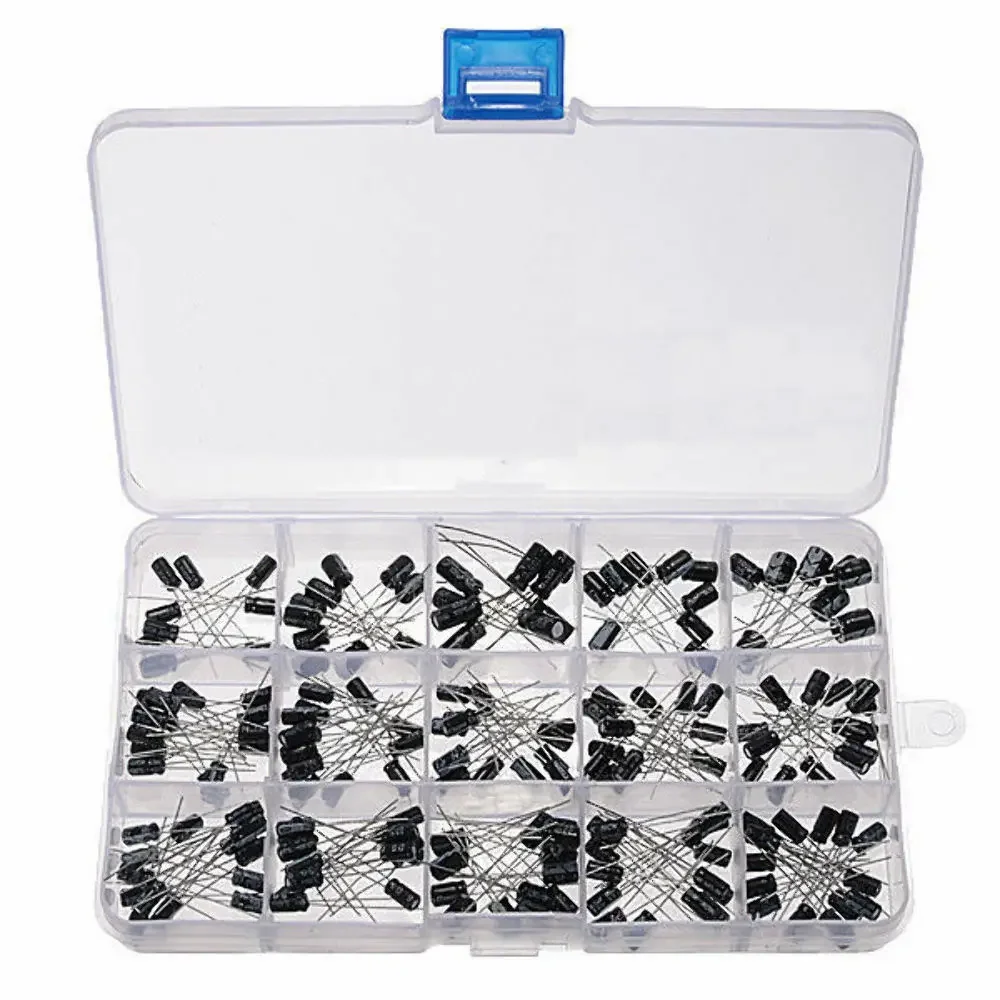 

200pcs Electrolytic Capacitor Organization Storage Assortment Box Kit