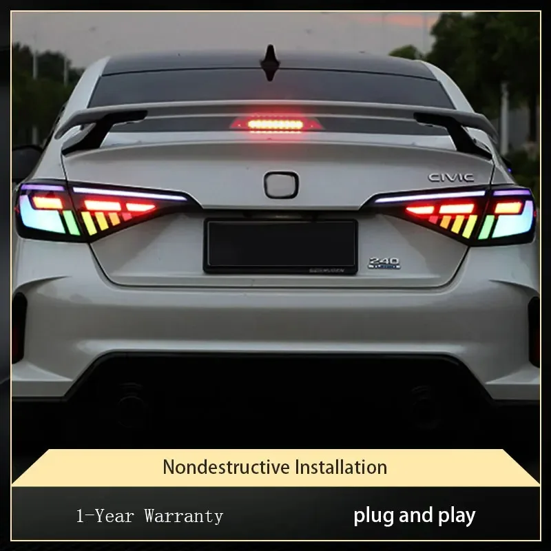 Car Lights For Honda Civic G11 2021 2022 2023 Taillight LED New DRL Bi Xenon Front Automotive Assembly Lamp Accessories
