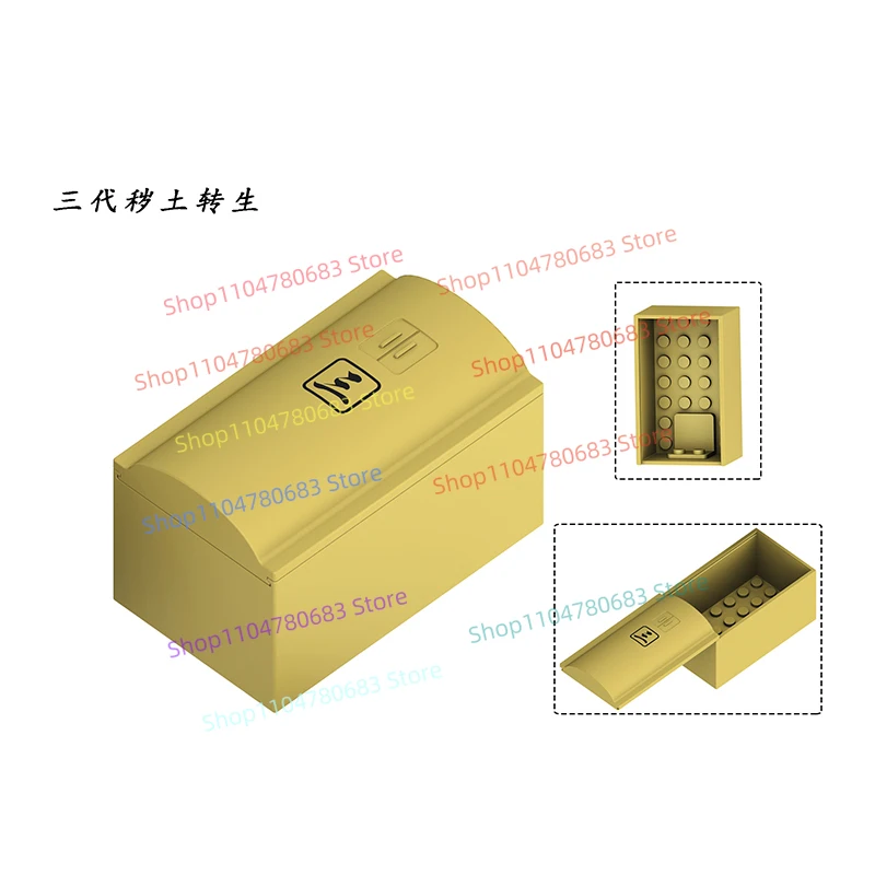 MOC اللبنات شخصية صغيرة نعش زي الملحقات الكرتون أنيمي ديكور تمثال هدية لعبة تحصيل