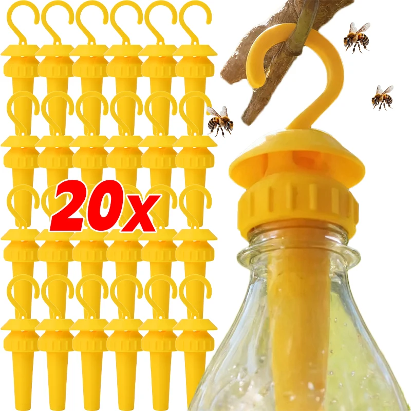 

1/20pc Durable Catcher Trap Plastic Fruit Fly Trap Killer Hanging Trap Catcher Anti Pest Insect Garden Attracting Trapping