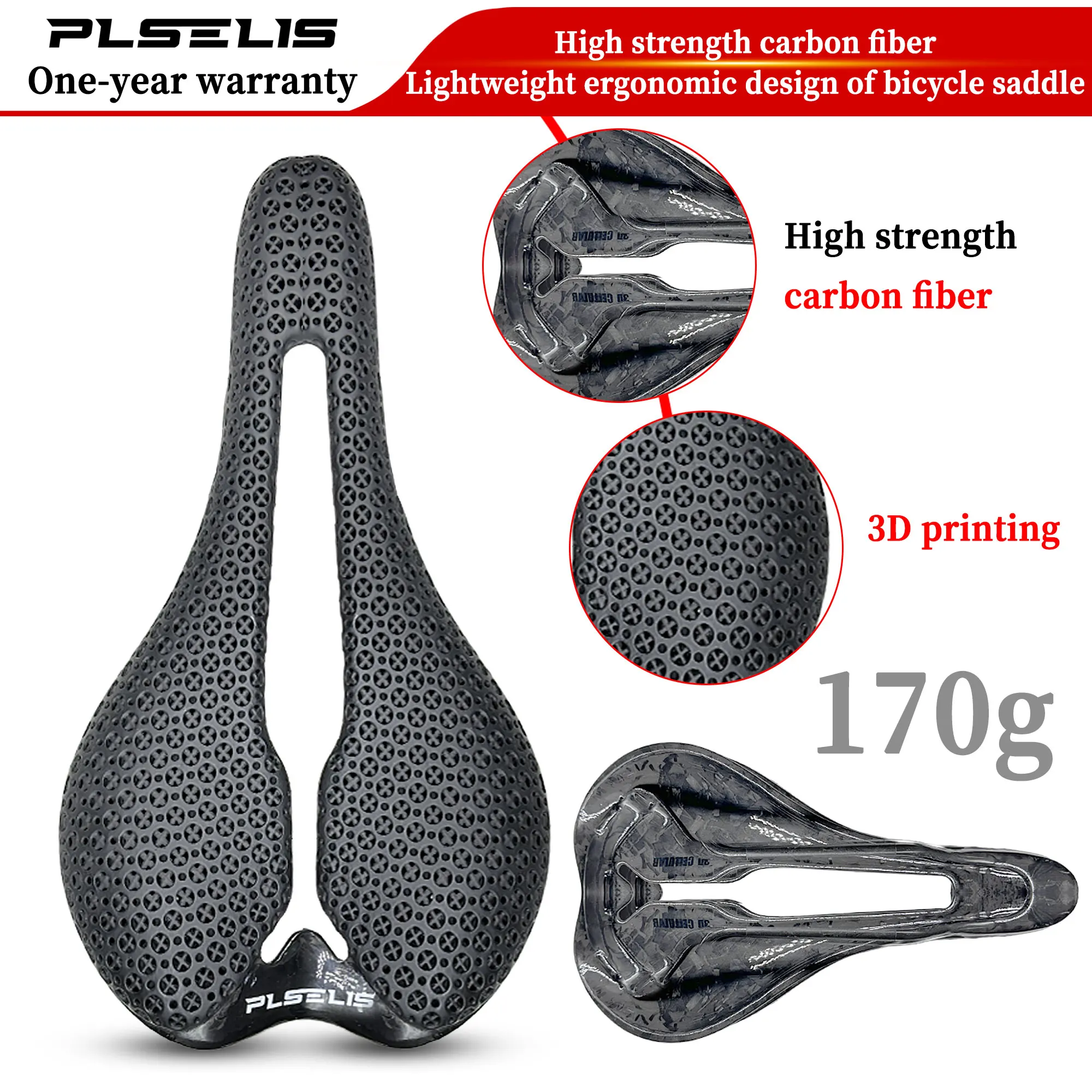 

Plelis3d печать велосипедное седло 145 мм 170 г 7*10 карбоновая подушка сиденья для горного велосипеда триатлон дорожный горный велосипед горный гравий