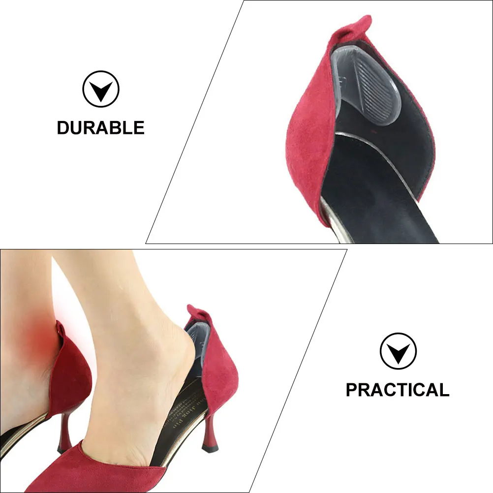 

4Pairs Gel Heel Protectors Women Shoes Outdoor Professional Liners Portable Cushions Comfortableheel Pads WearResistant