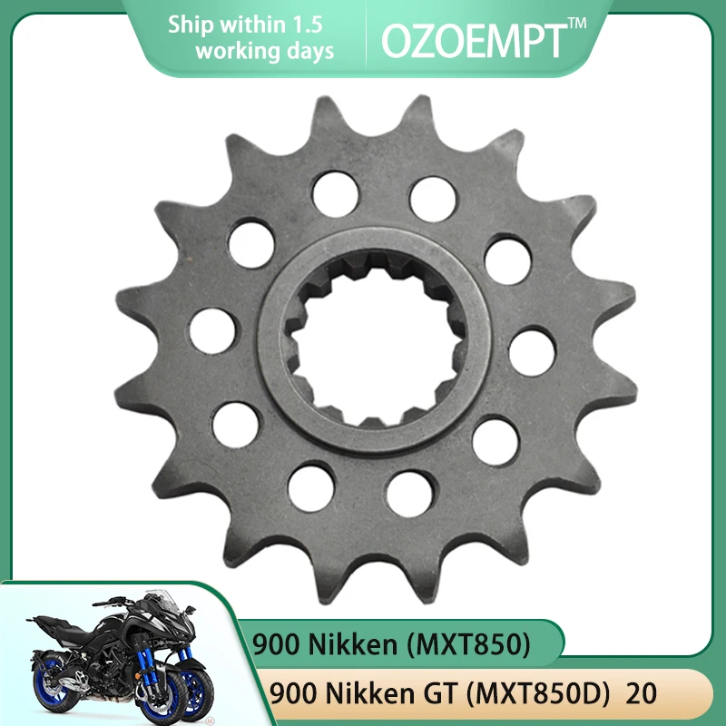 

OZOEMPT 525-16T Motorcycle Front Sprocket Apply to 900 Nikken (MXT850), Nikken GT (MXT850D) MT-09 MT-09 SP Tracer 9 Tracer 9 GT