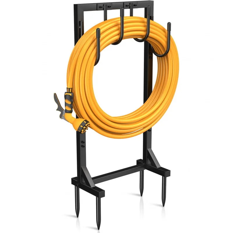 Garden Water Pipe Scroll Rack, Holds 150 Foot Hose, Freestanding Removable Outdoor Water Pipe Storage Rack