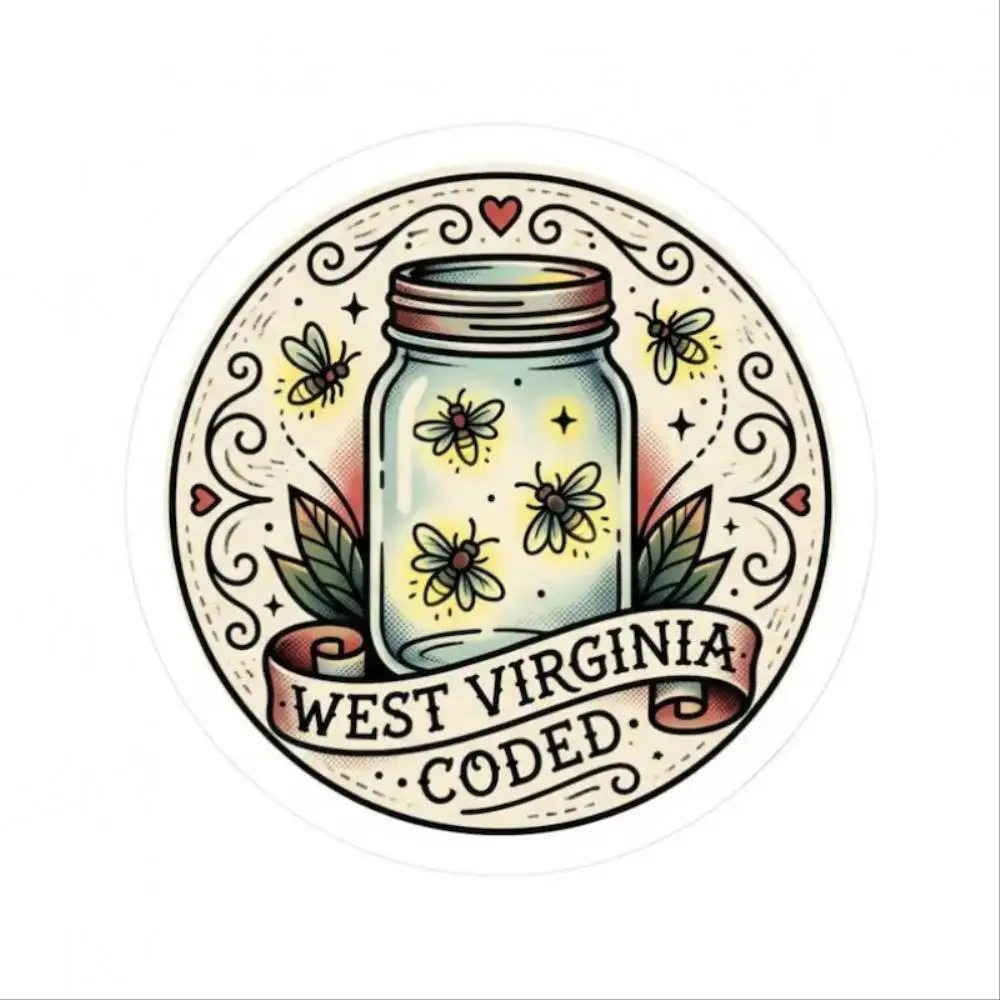 In A Mason Jar Sticker Coded For Cup Helmet Toolbox Bumpers Waterproof Stickers For Decorating Car Windows Motorcycles And Compu