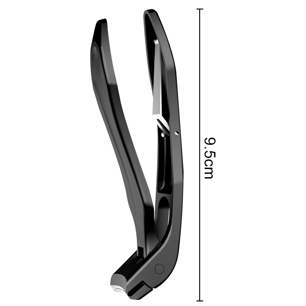 각진 헤드 두꺼운 발톱깎이, 캐처 포함, 넓은 턱, 날카로운 무스플래시 손톱깎이