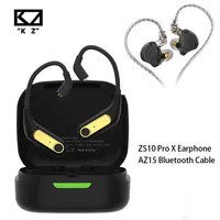 KZ AZ15 & ZS10 PRO X Wireless in Ear HiFi IEMs Music Bass Headset Wireless Bluetooth-compatible 5.2 Headphones Cable Ear-Hook