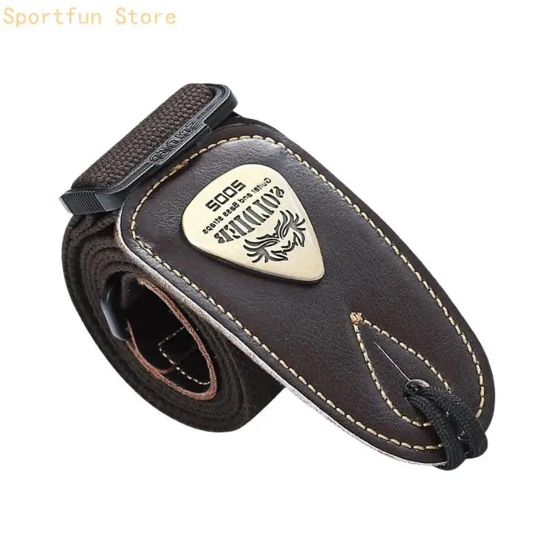 Fashion Guitar Strap Fabric Texture Suitable for Street Performers and Festival Gigs with Enhancing Comfort Features X7JD