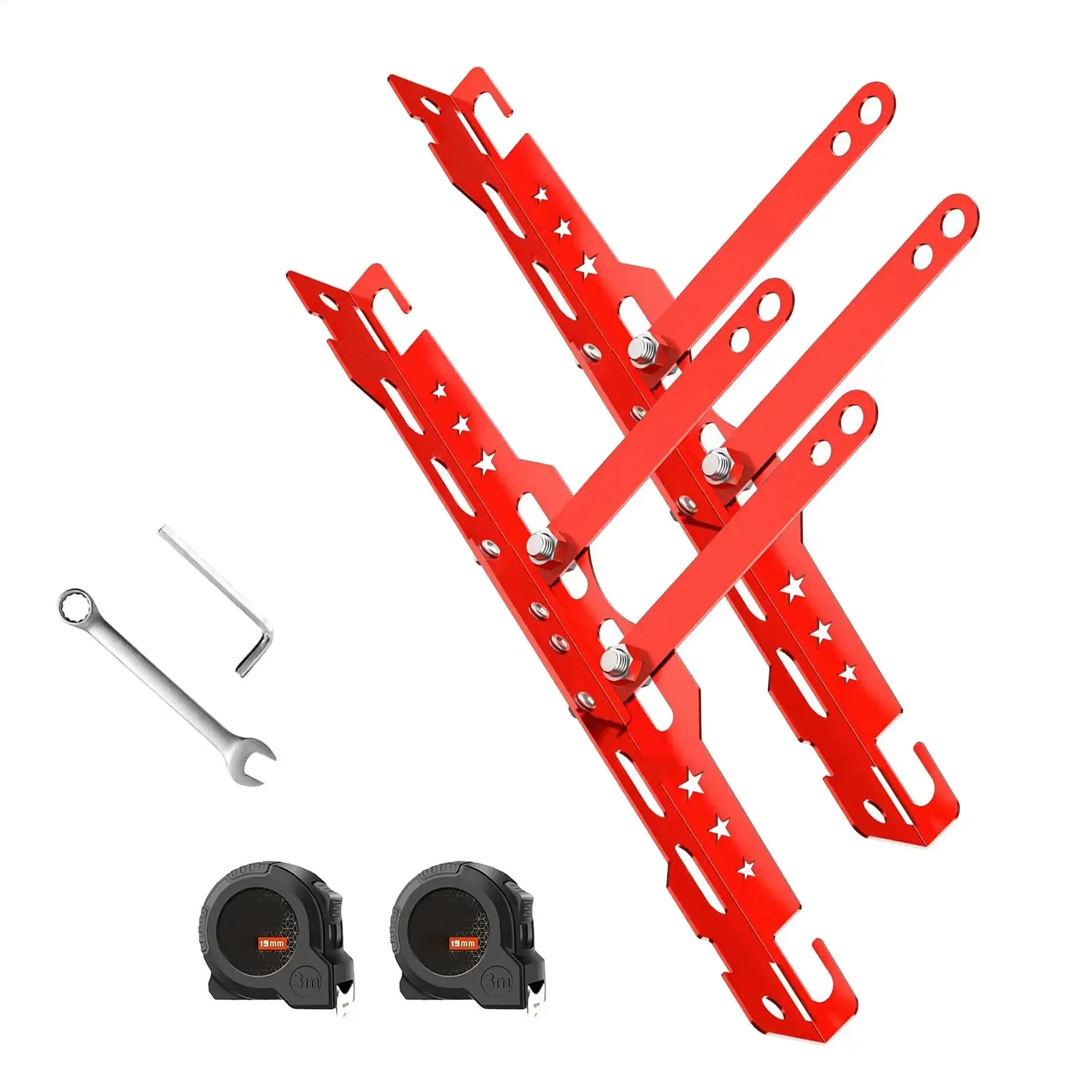Heavy Duty Wheel Leveling Alignment Tool Automotive Toe Plates Wheel Balancing Tool For Cars Repair Tire Measurement