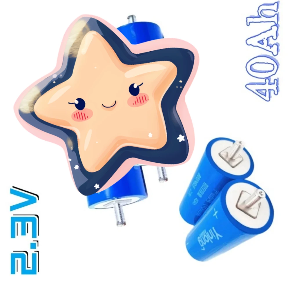 

2.3V Battery Pack 40Ah LTO Battery Yinglong 66160 Lithium Titanate Battery 10C Discharge Cycles For Car Audio Solar System