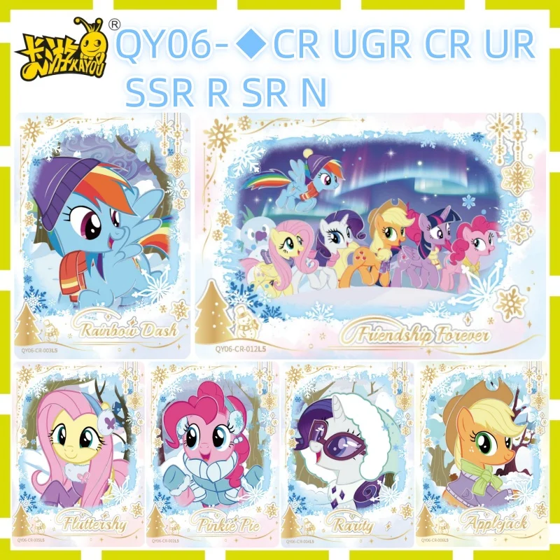 

KAYOU Genuine My Little Pony Trading Card QY06 Series Star Logo CR UGR SSR Anime Game Collection Cards Toys